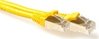 Lati. Cat6a RJ45 3 mts SFTP LSZH AWG26 Amarillo con capuchon protector ACT