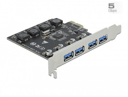 Tarj. USB 3.2 Gen 1 4xAH Ext. PCI Express Delock