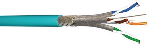 Cable SFTP Cat8 Solido AWG23 LSZH Cca Rollo 500 mts Verde MMC SF20004SHC5