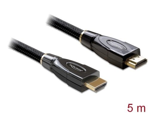 Cable HDMI High Speed con Ethernet 4K 30 Hz 5 m Delock