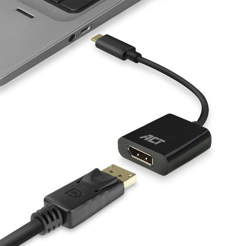 Conver. USB 3.2 Gen 1 C M -> DisplayPort 1.2 H 4K 4096 x 2160 60Hz Negro ACT