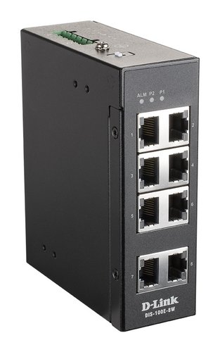 Switch Industrial 8x 10-100Tx sin gestion D-Link