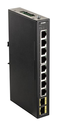 Switch Industrial 8x 10-100-1000Tx + 2x SFP sin gestion D-Link
