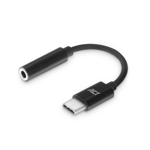 Adapt. USB C M -> 1x Jack 3.5mm H de 0.11 mts ACT
