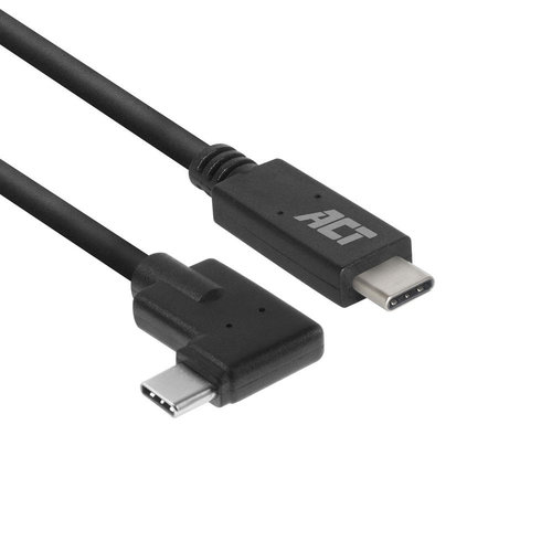 Cable USB 3.2 Gen1 C M-M Acodado de 1 mts ACT