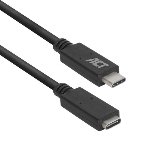 Cable USB 3.2 Gen1 C M-H de 2 mts ACT