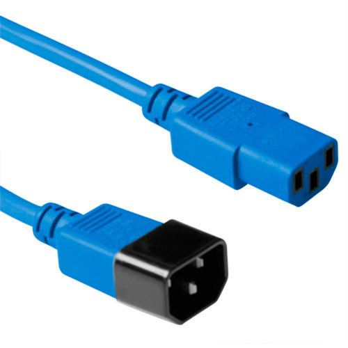 Cable Ali. Ext. C13 H <-> C14 M 0.3 mts Azul ACT