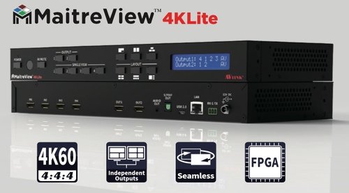 Procesador VideoWalls 4x HDMI - > 1xJack 3.5 mm H + 2xHDMI H + 1xToslink H AVLink MaitreView 4K Lite