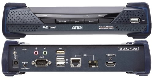 Receptor KVM por IP HDMI 4K single display USB con PoE Aten KE8952R