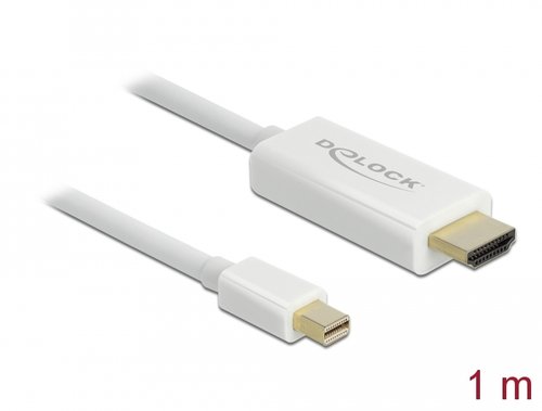 Cable Mini DisplayPort 1.1 M -> HDMI AM de 1 m Blanco Delock