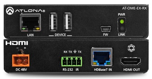 Atlona AT-OME-EX-RX Receptor HDBaseT HDMI con USB 100 mts OMEGA