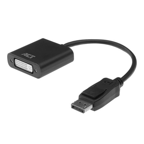 Adapt. DisplayPort 1.1 M -> DVI 24+5 H Dual Link de 15 cm Negro ACT